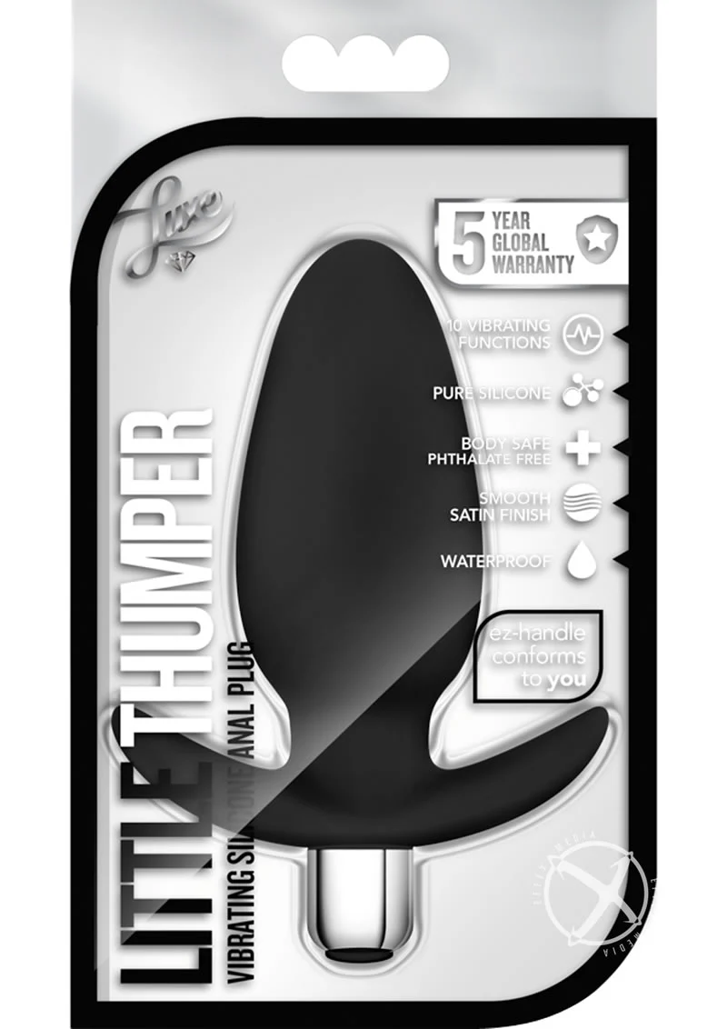 Luxe Little Thumper Vibrating Silicone Anal Plug - Image 3