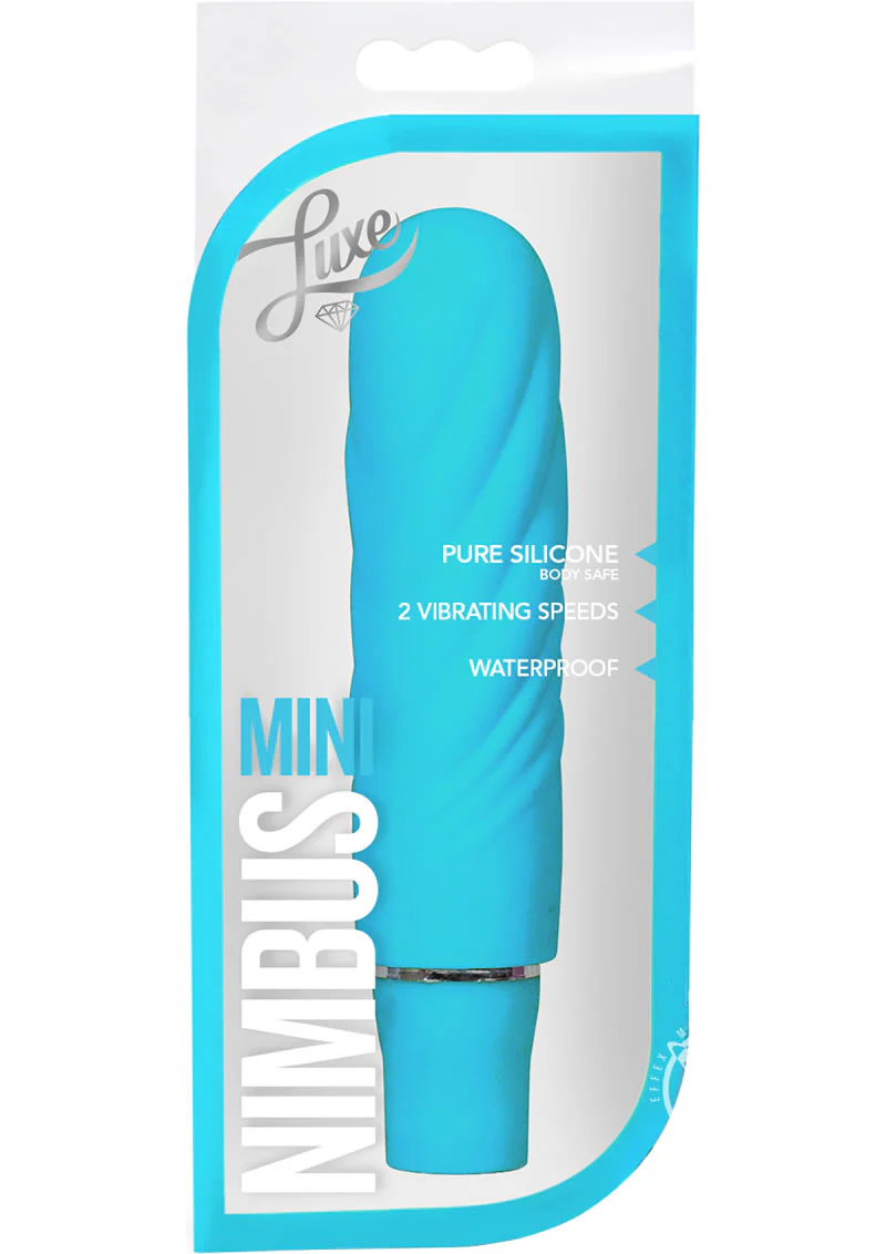 Luxe Nimbus Mini Silicone Vibrator Compact Aqua Power - Image 4