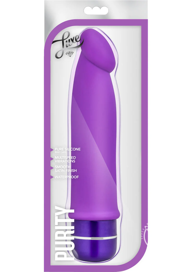 Luxe Purity Rechargeable Vibrating Dildo - Image 4