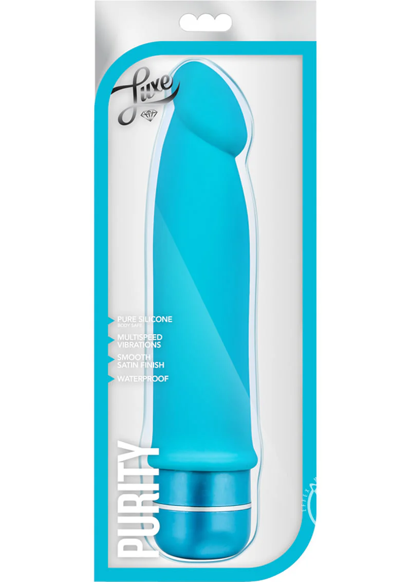 Luxe Purity Rechargeable Waterproof Vibrating Dildo - Image 4