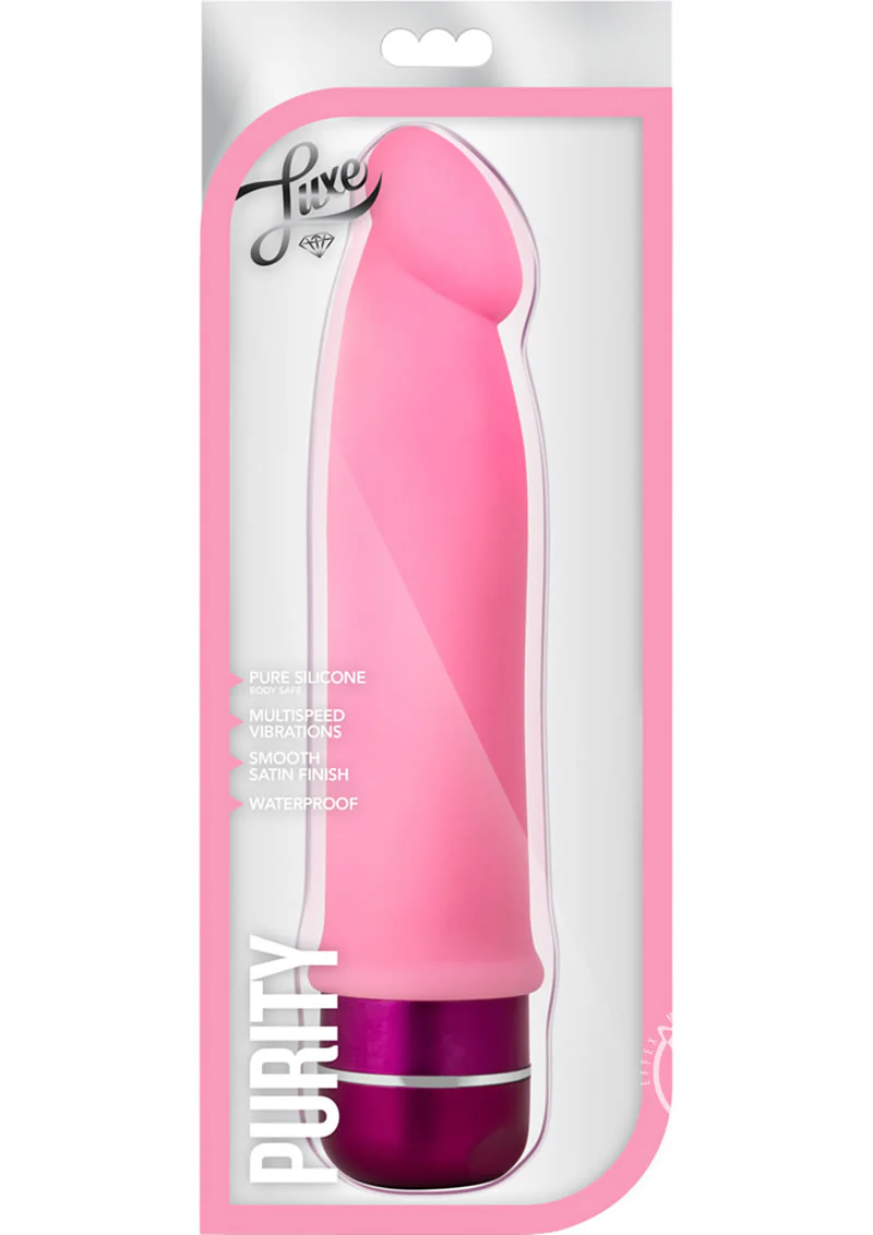 Luxe Purity Vibrating Dildo - Image 4