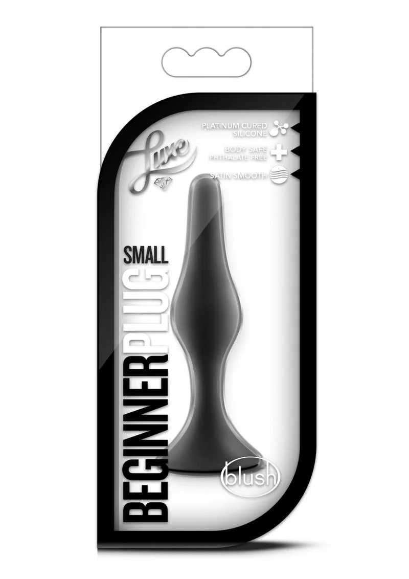 Luxe Small Beginner Cured Silicone Butt Plug - Image 4