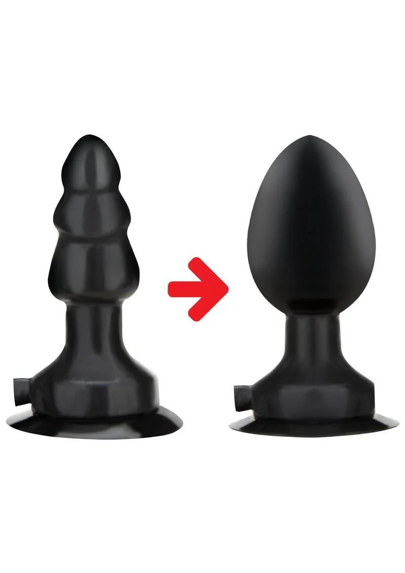 LuxFetish 4 Inch Inflatable Vibrating Butt Plug - Image 2
