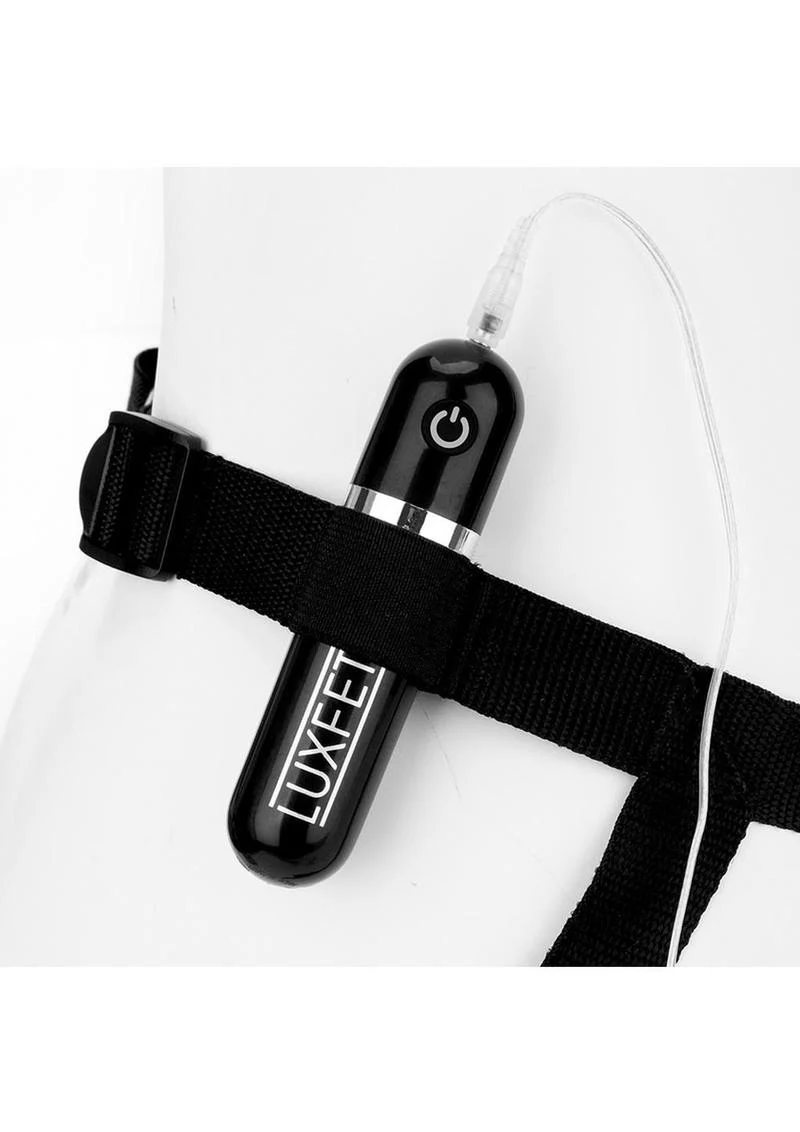 LUXFETISH Realistic Vibrating Dildo with Strap-On Harness Set - Image 2