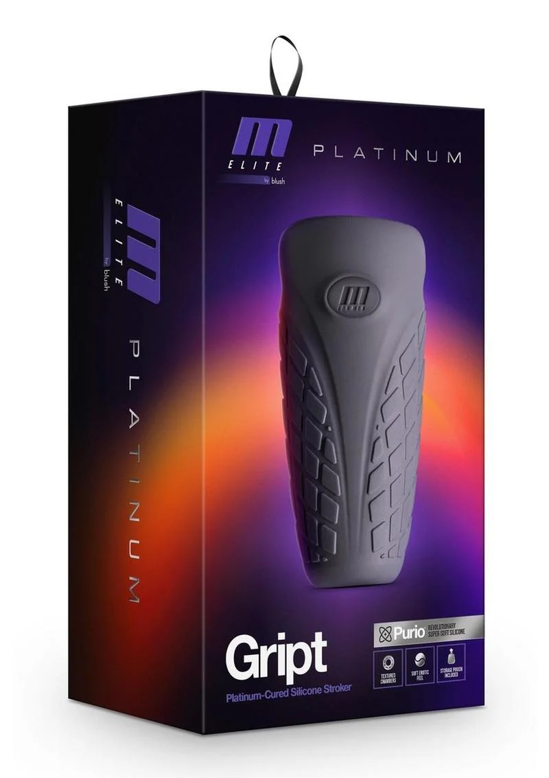 M Elite Platinum Gript Silicone Masturbator - Image 4