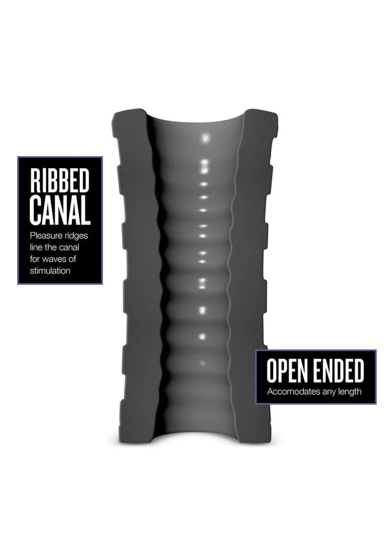 M Elite Platinum Hekx Dual-End Silicone Masturbator - Image 3