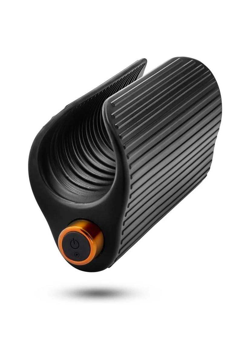 M Elite Platinum Wrapt Rechargeable Silicone Vibrating Stroker - Image 2