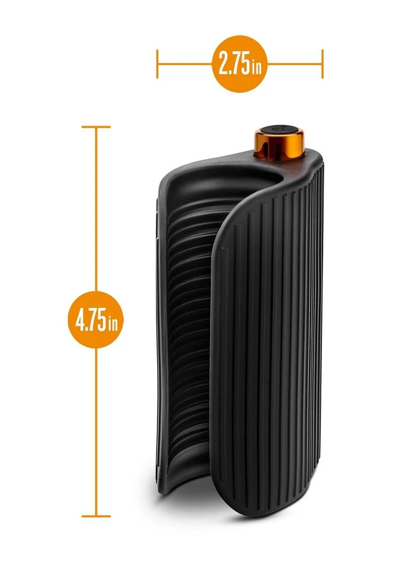 M Elite Platinum Wrapt Rechargeable Silicone Vibrating Stroker - Image 3