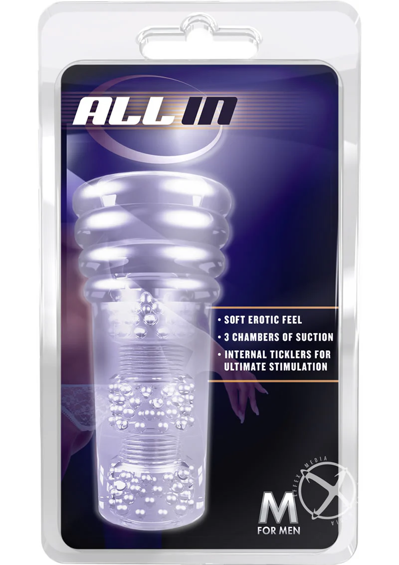 M For Men All In Masturbator Clear Male Stroker - Image 4