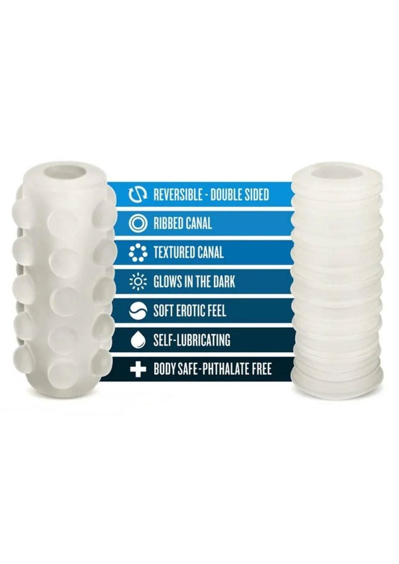 M for Men Soft + Wet Reversible Orb Masturbator - Image 2
