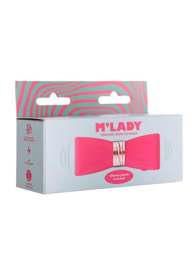 M’Lady Pinpoint Bowtie Wand Vibrator - Image 4