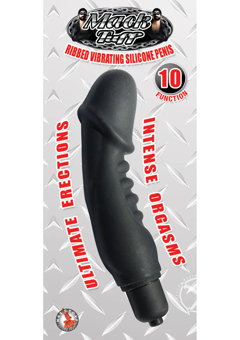 Mack Tuff Ribbed Vibrating Silicone Penis - Image 2
