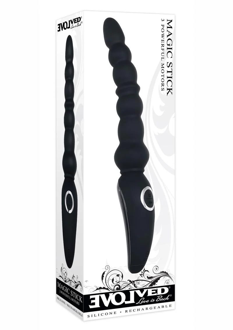 Magic Stick Silicone Beaded Vibrator - Image 4