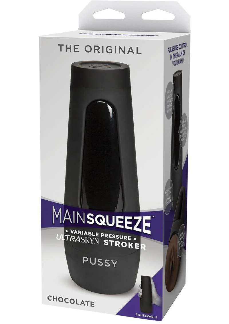Main Squeeze Chocolate Pussy Ultraskyn Stroker - Image 11