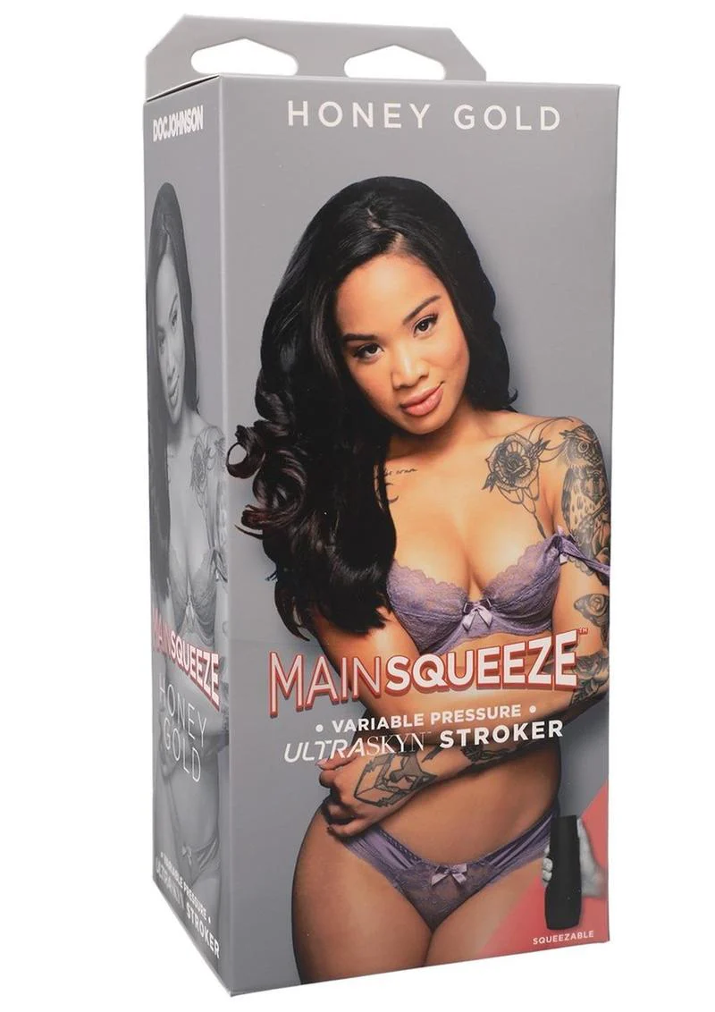 Main Squeeze Honey Gold Variable Pressure ULTRASKYN Stroker - Image 4