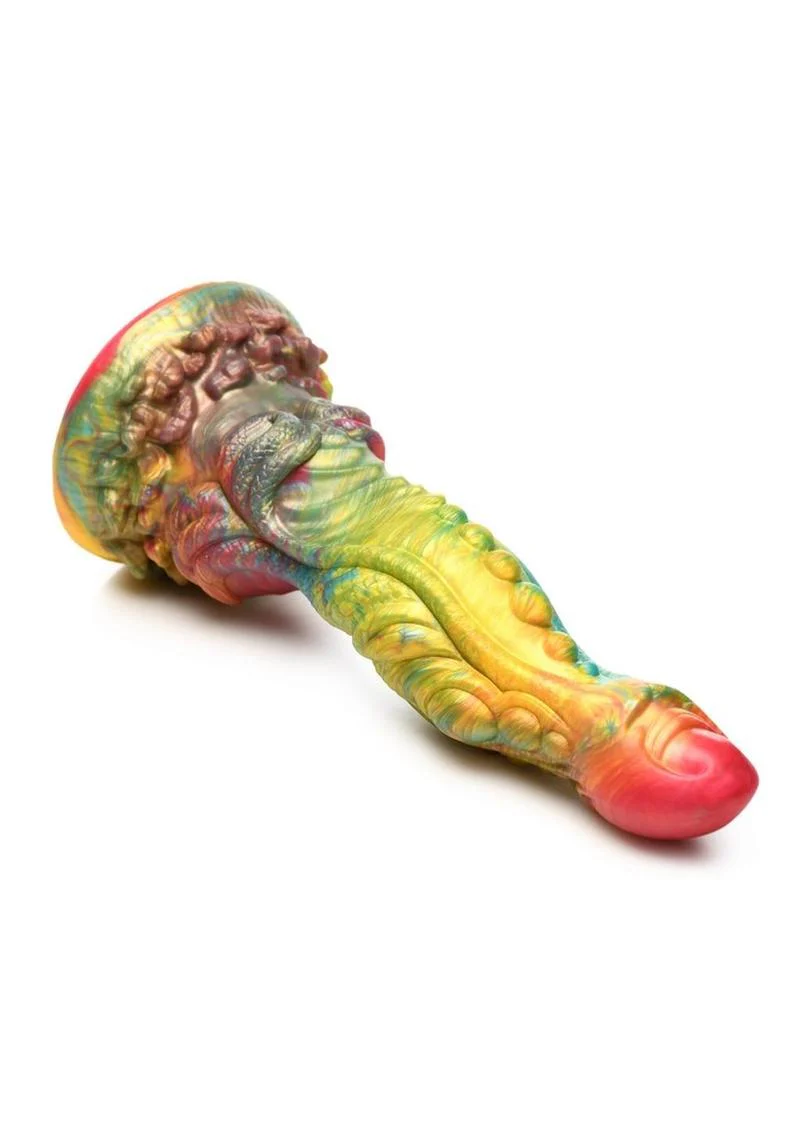 Majestic Merman Silicone Dildo - Vibrant Rainbow Pleasure - Image 2