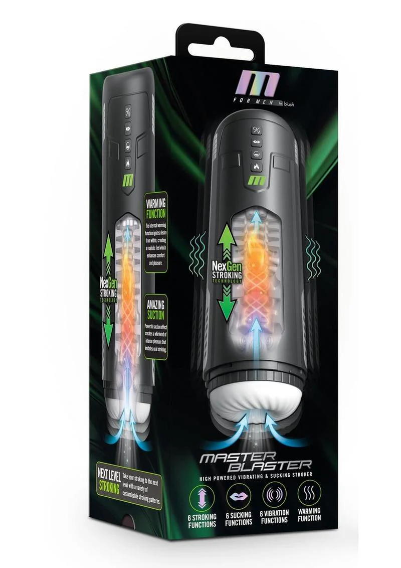 Master Blaster High-Powered Vibrating And Sucking Stroker - Image 2