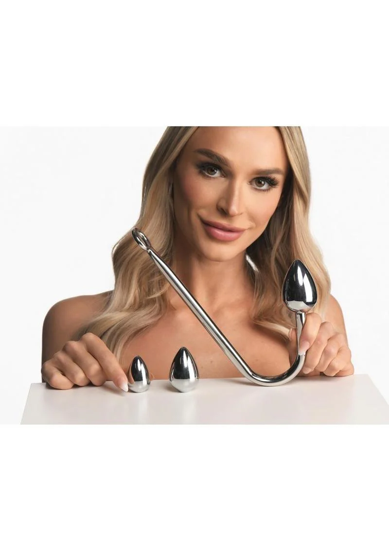 Master Series Anal Hook Trainer with 3 Interchangeable Plugs - Image 3
