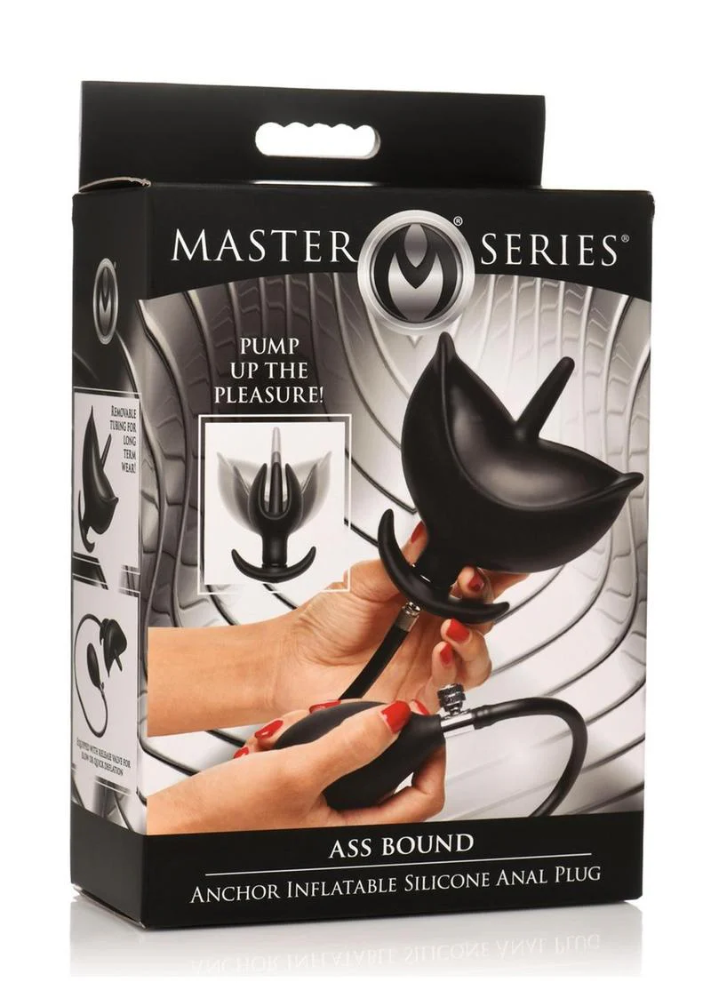 Master Series Ass Bound Anchor Inflatable Silicone Anal Plug - Image 4