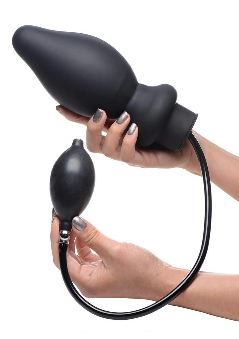 Master Series Ass Pand Large Inflatable Silicone Anal Plug - Image 3