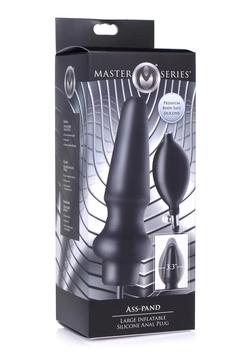 Master Series Ass Pand Large Inflatable Silicone Anal Plug - Image 4