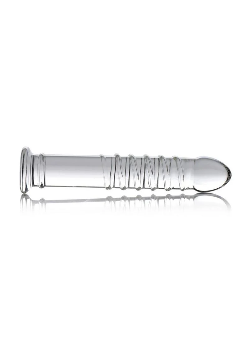Master Series Behemoth Ribbed XL Glass Dildo for Advanced Users - Image 3