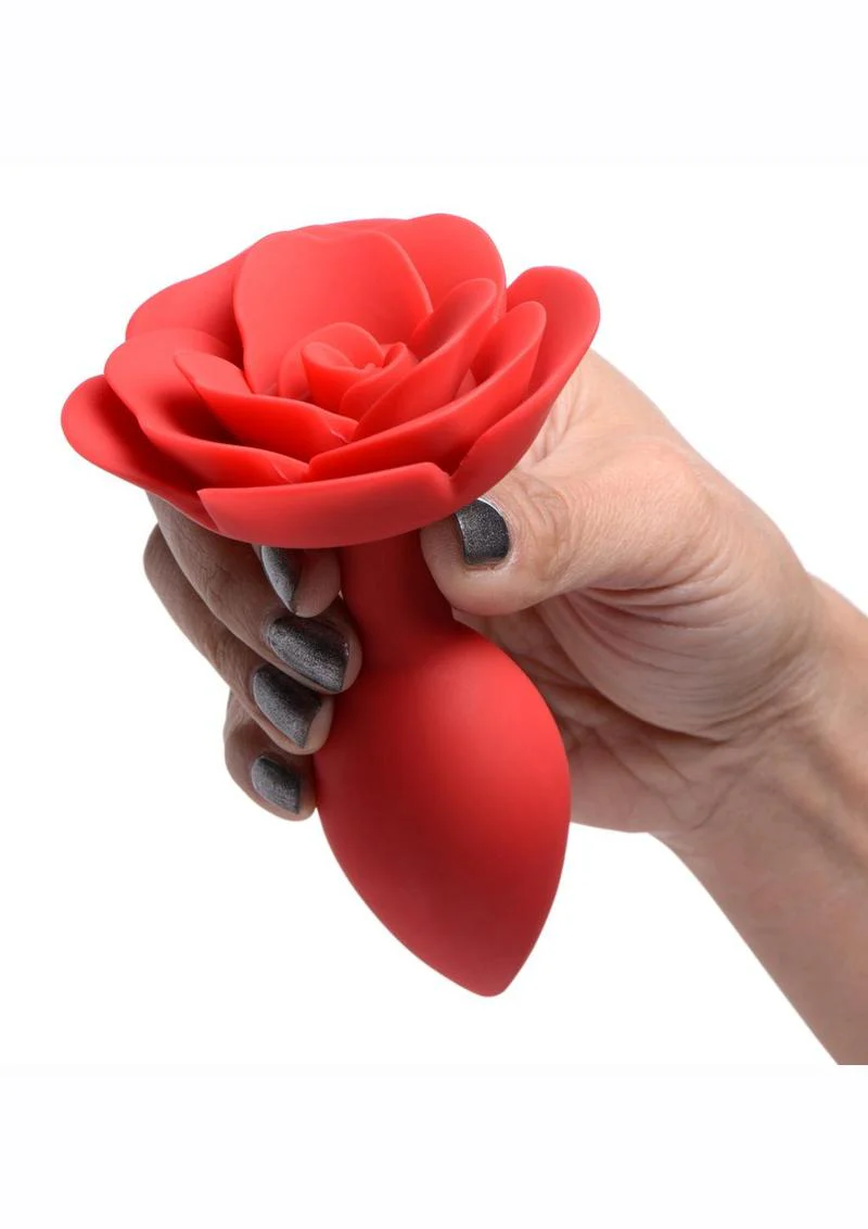 Master Series Booty Bloom Silicone Rose Anal Plug - Image 6