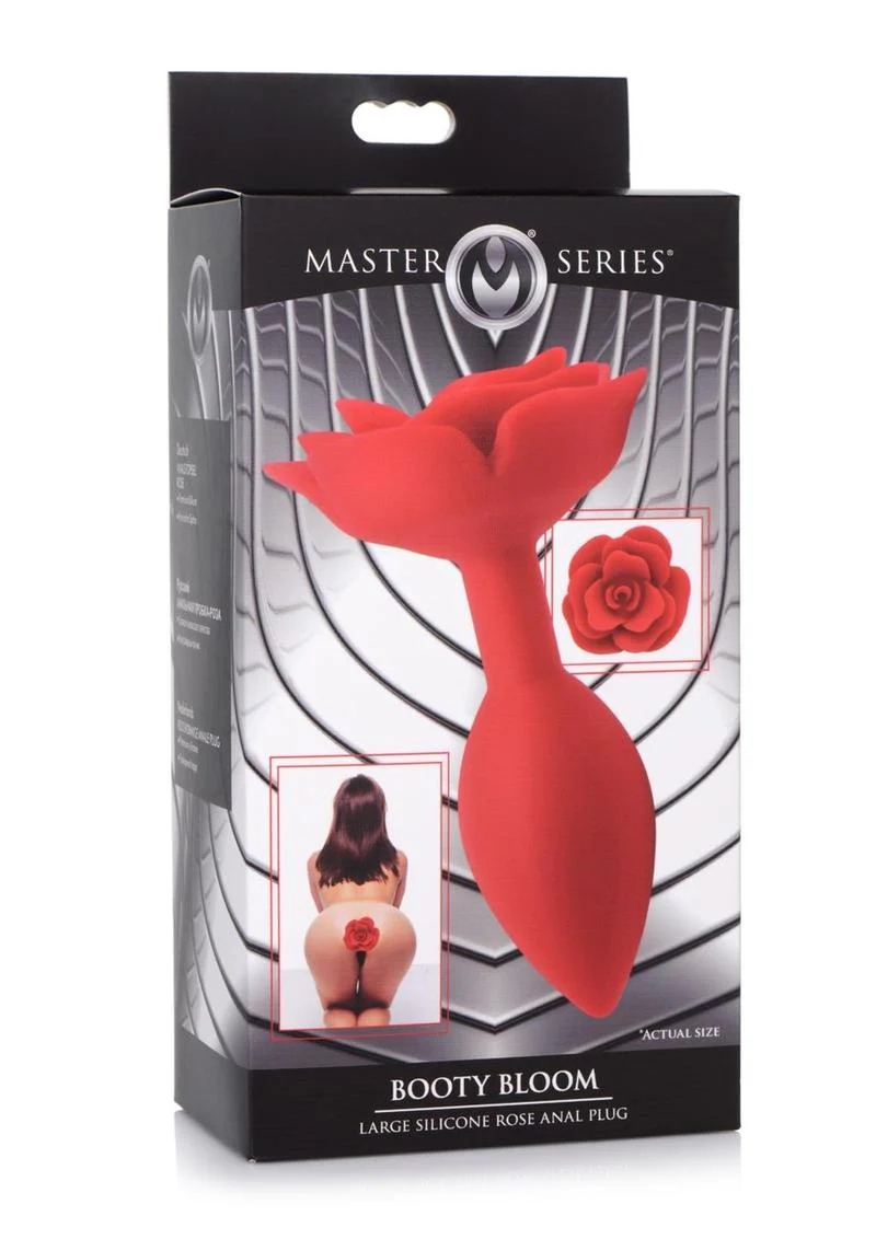 Master Series Booty Bloom Silicone Rose Anal Plug - Image 7