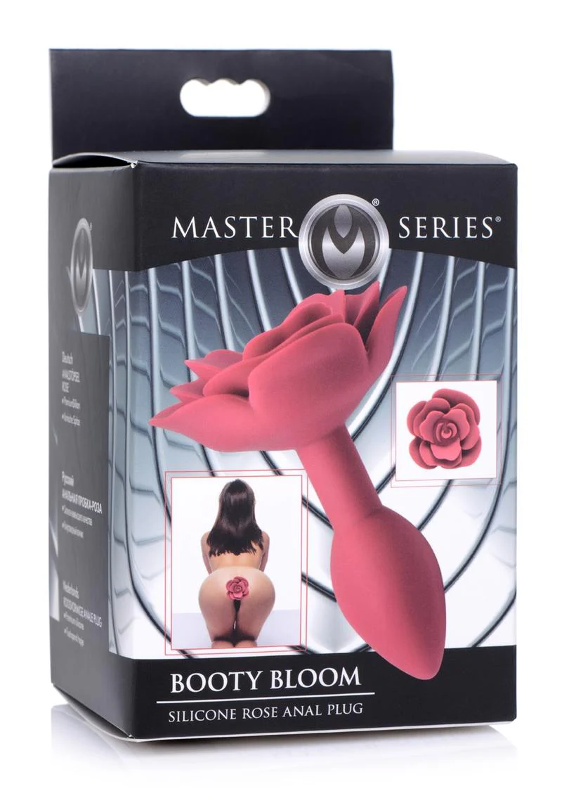 Master Series Booty Bloom Silicone Rose Anal Plug - Image 8
