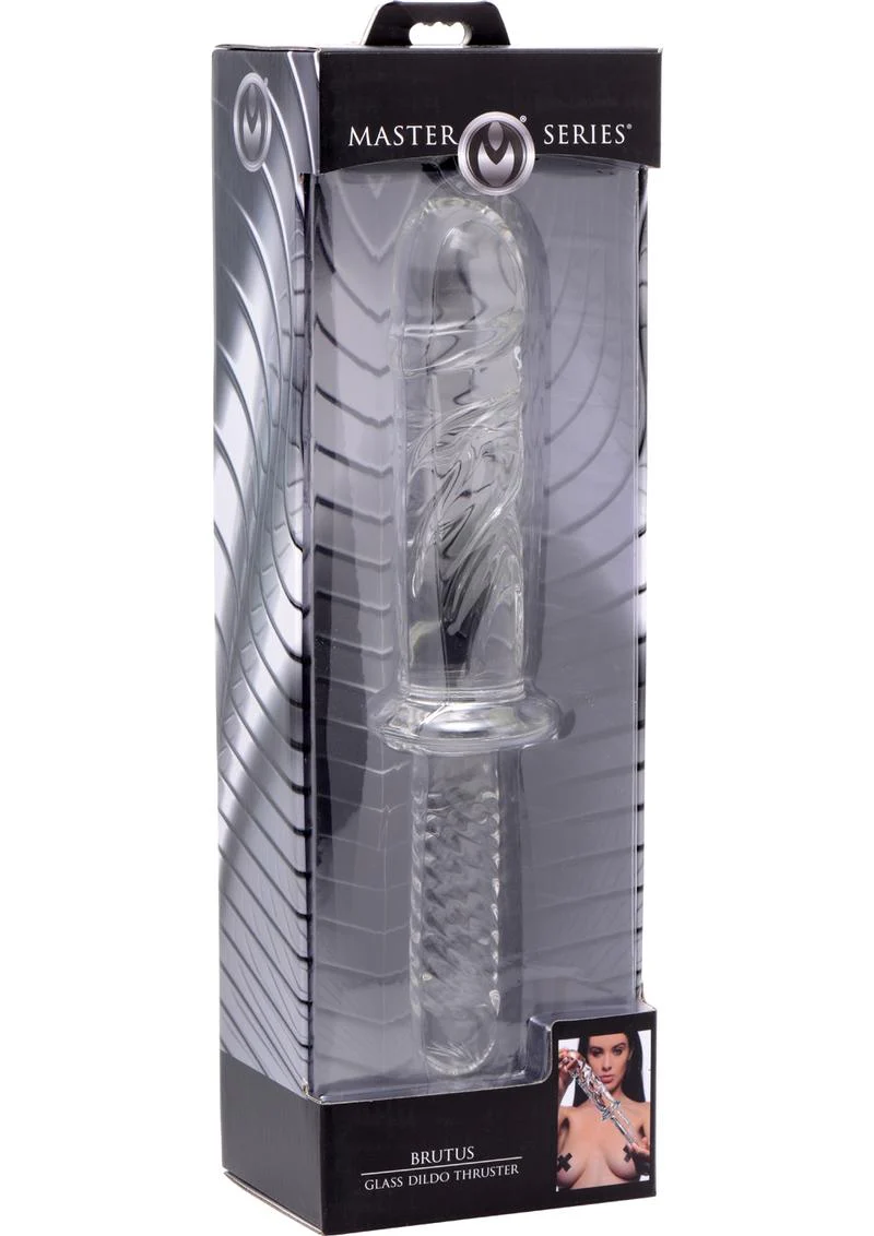 Master Series Brutus Glass Dildo Thruster for Intense Pleasure - Image 4