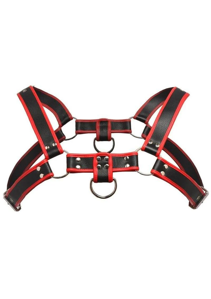 Master Series Bulldog Harness Blue Leather - Image 2