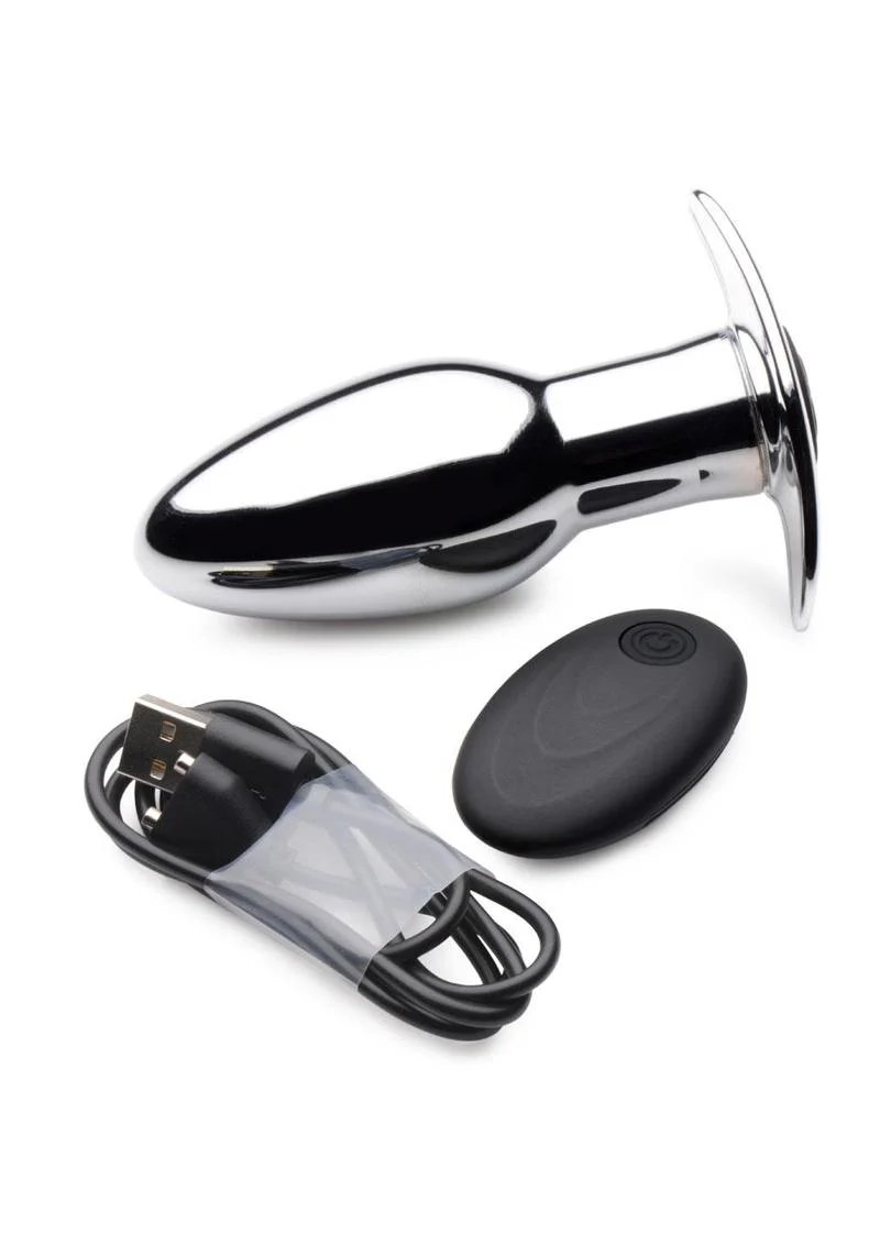 Master Series Chrome Blast 7X Large Butt Plug - Image 2