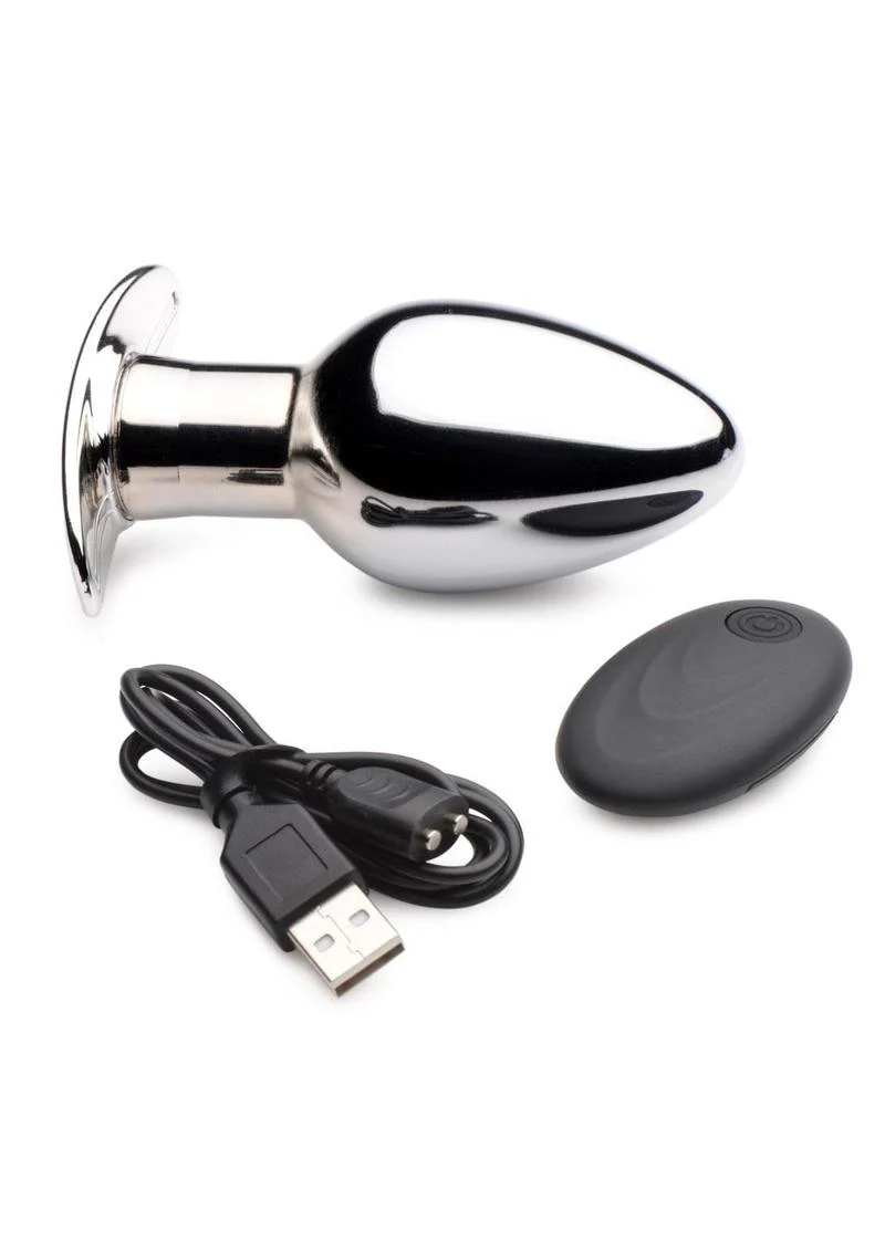 Master Series Chrome Blast 7X Large Butt Plug - Image 5