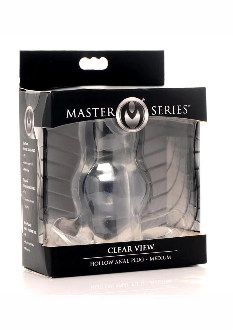 Master Series Clear View Hollow Anal Plug XL - Image 11
