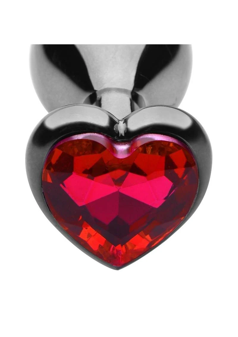 Master Series Crimson Tied Stainless Steel Anal Plug Versatile Play - Image 2