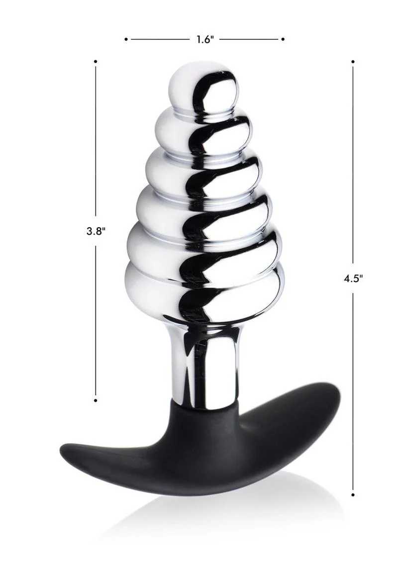 Master Series Dark Hive Metal and Silicone Anal Plug - Image 3