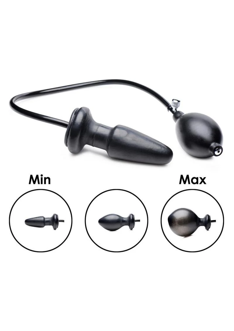 Master Series Expand Inflatable PVC Anal Plug - Image 3