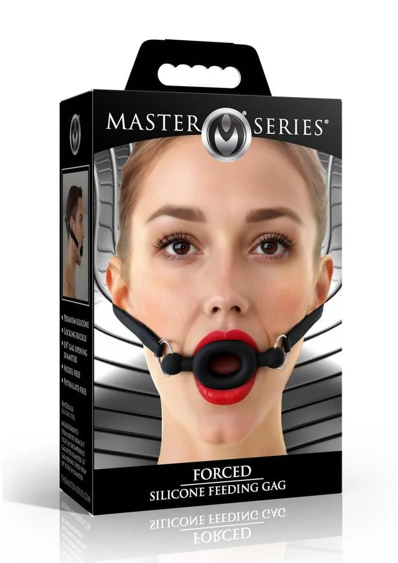 Master Series Forced Silicone Feeding Gag - Image 3