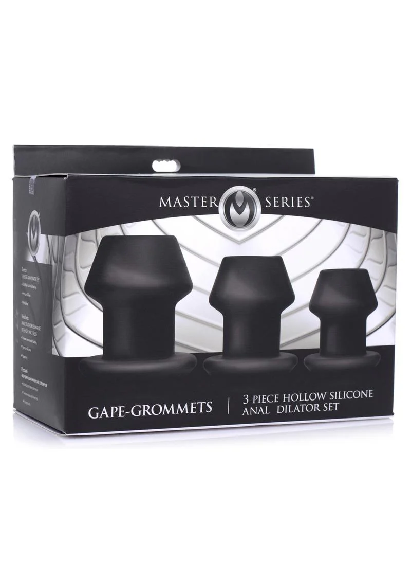 Master Series Gape-Grommets Hollow Silicone Anal Dilator - Image 4
