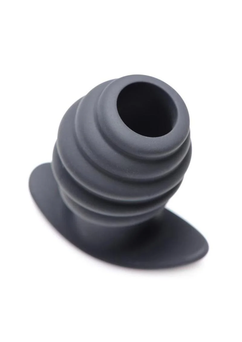 Master Series Hive Ass Tunnel Ribbed Hollow Anal Plug - Image 3