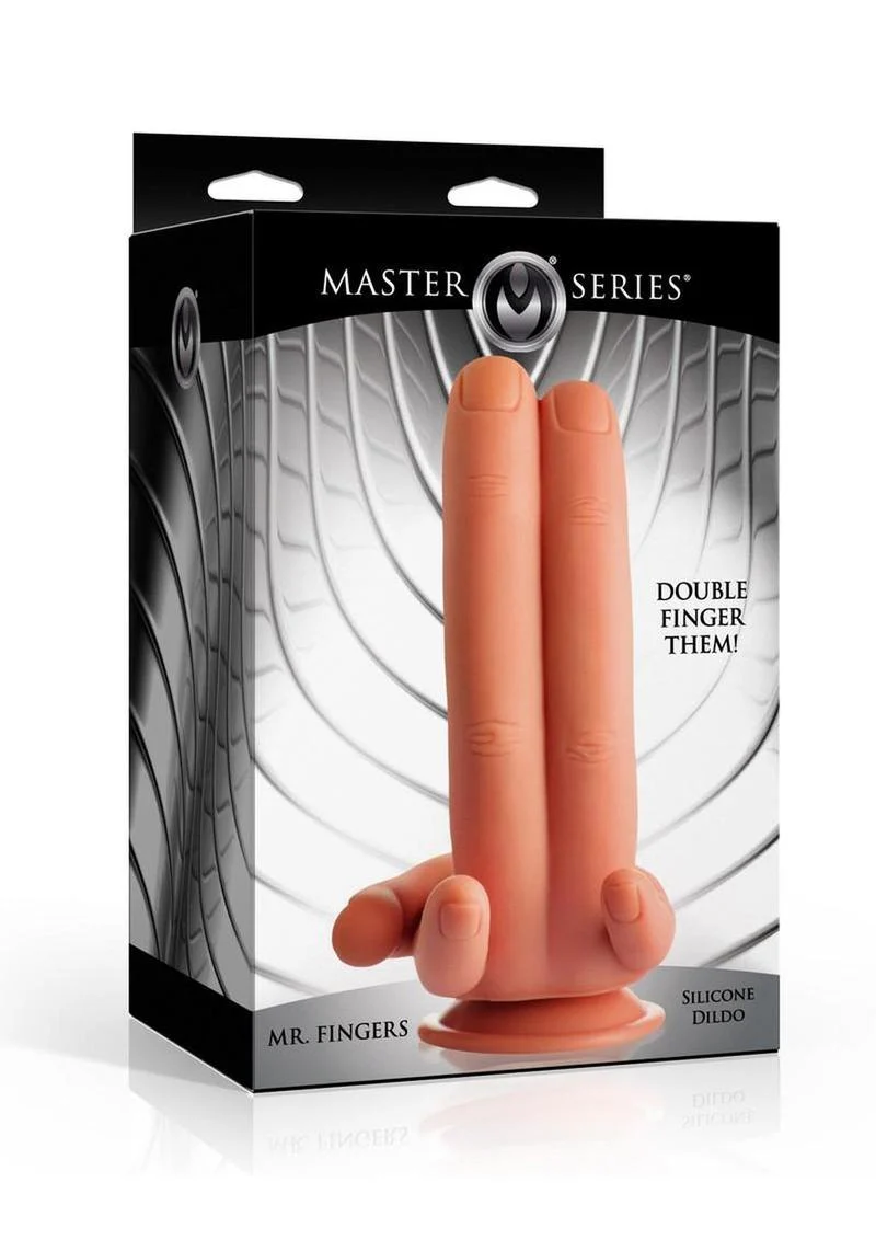 Master Series Mr. Fingers Silicone Dildo - Image 4