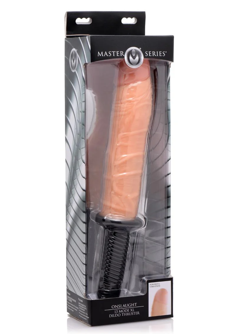 Master Series Onslaught XL Vibrating Dildo Thruster - Image 4