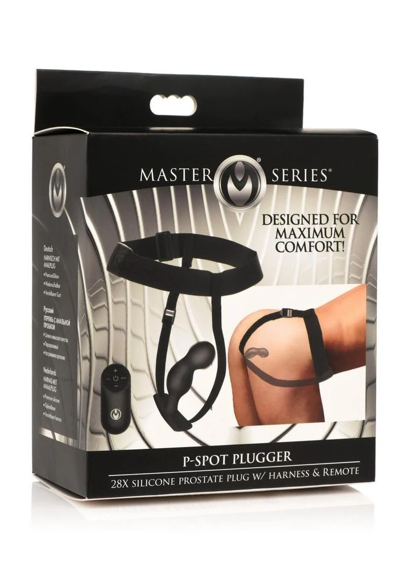 Master Series P-Spot Plugger Prostate Plug with Harness - Image 4