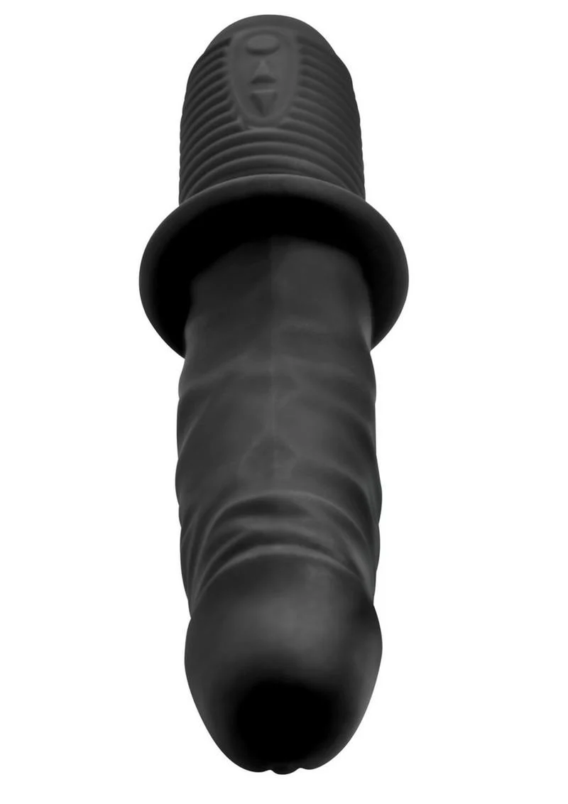 Master Series Power Pounder Vibrating And Thrusting Silicone Dildo - Image 3