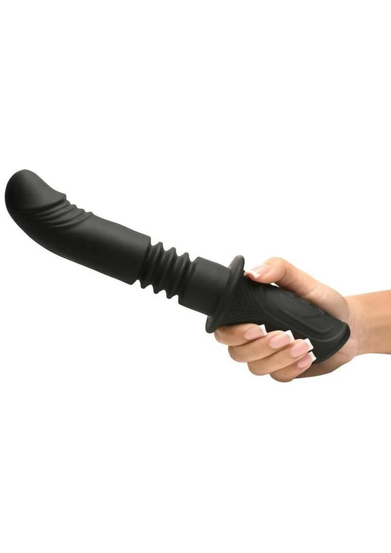 Master Series Powerful Thrusting Silicone Vibrator - Image 2