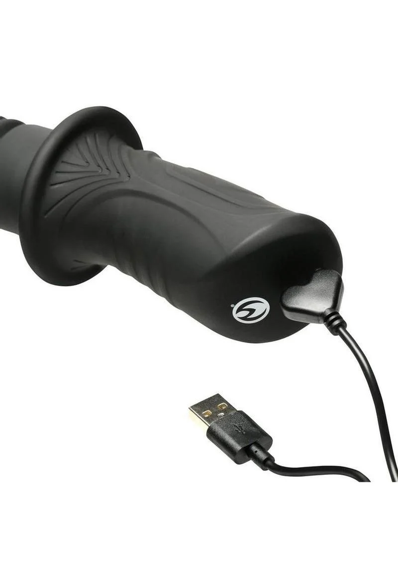 Master Series Powerful Thrusting Silicone Vibrator - Image 3