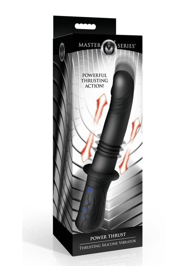 Master Series Powerful Thrusting Silicone Vibrator - Image 4