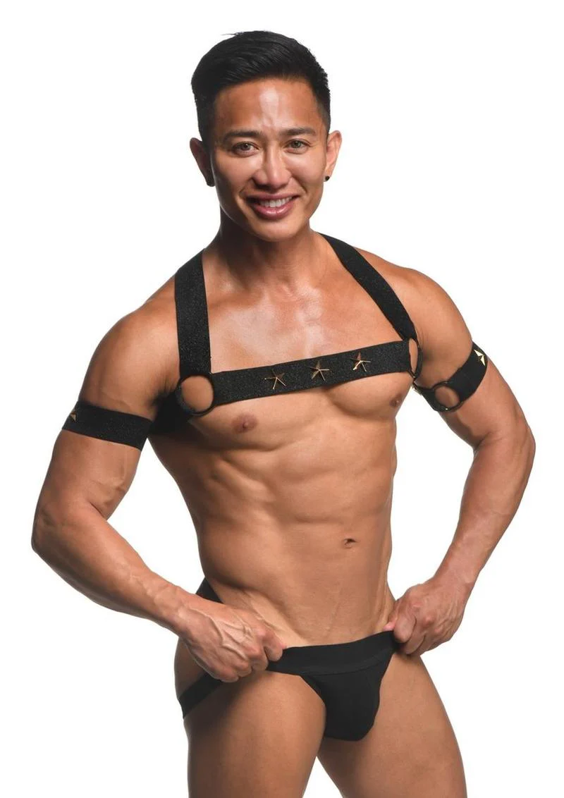 Master Series Rave Chest Harness with Arm Bands - Image 3