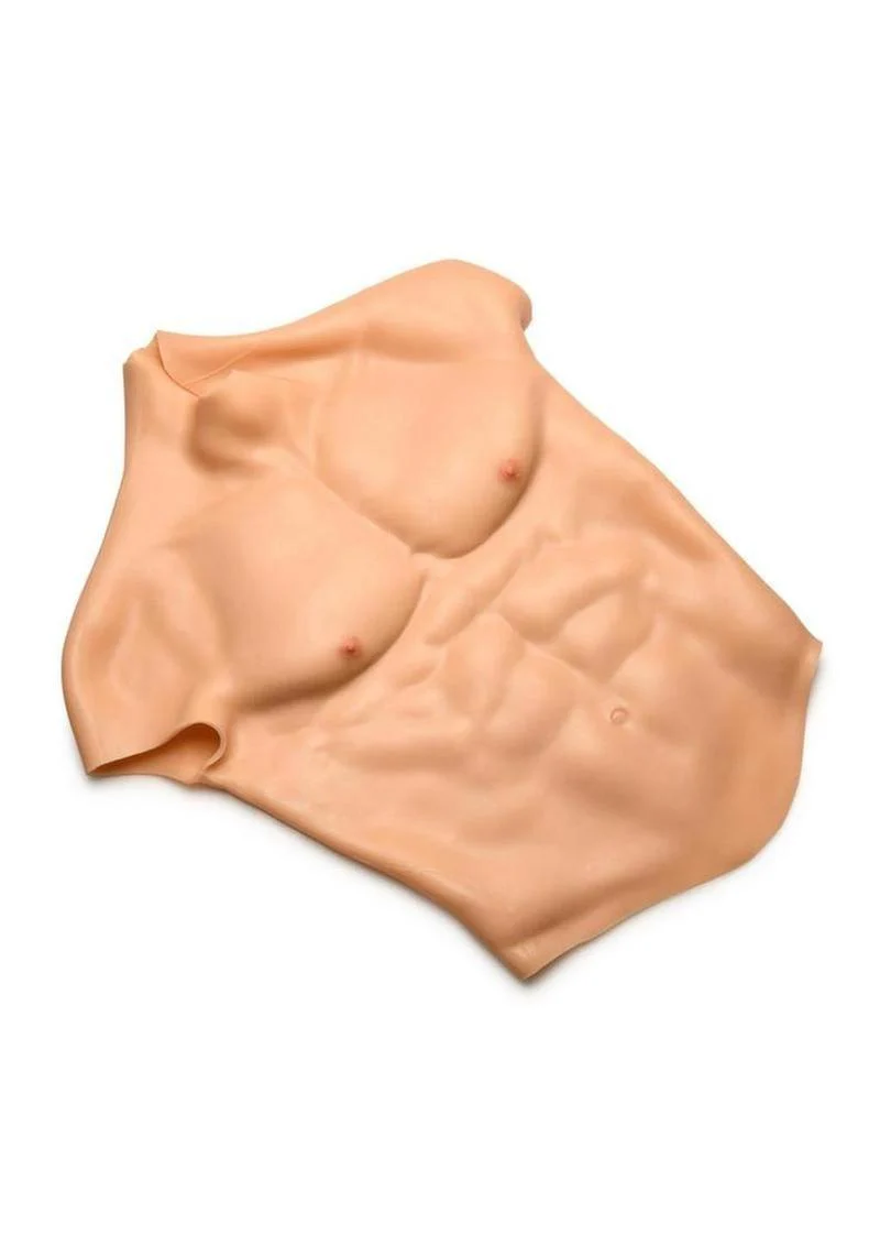Master Series Ripped Silicone Male Chest Shirt - Image 3
