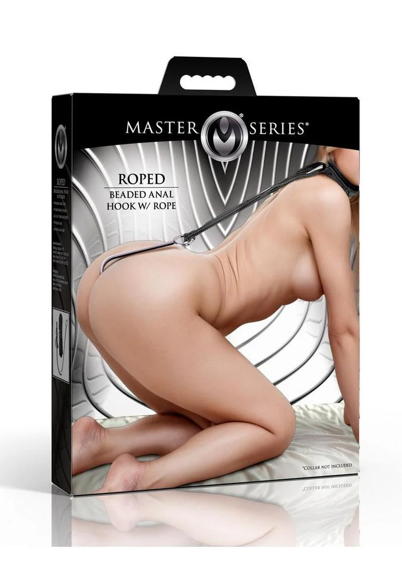 Master Series Roped Beaded Anal Hook - Image 4